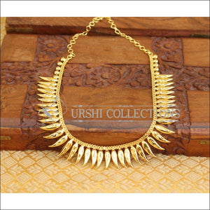 Designer kerala style gold plated necklace M138 - Necklace Set