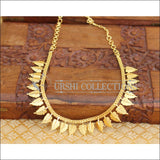 Designer kerala style gold plated necklace M139 - Necklace Set