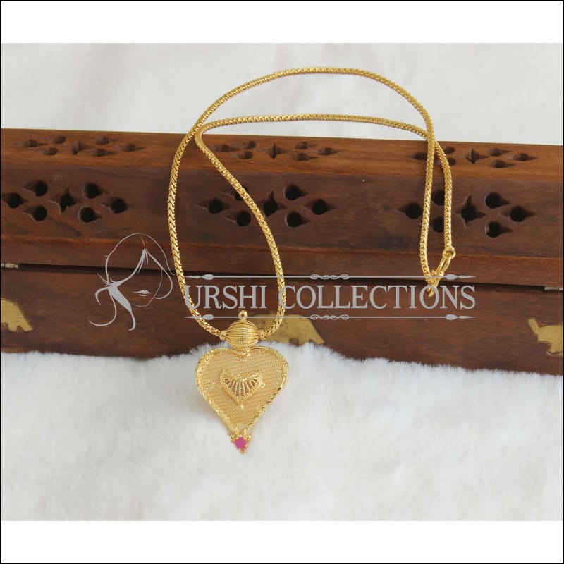 Designer Kerala style gold plated necklace M344 - Necklace Set