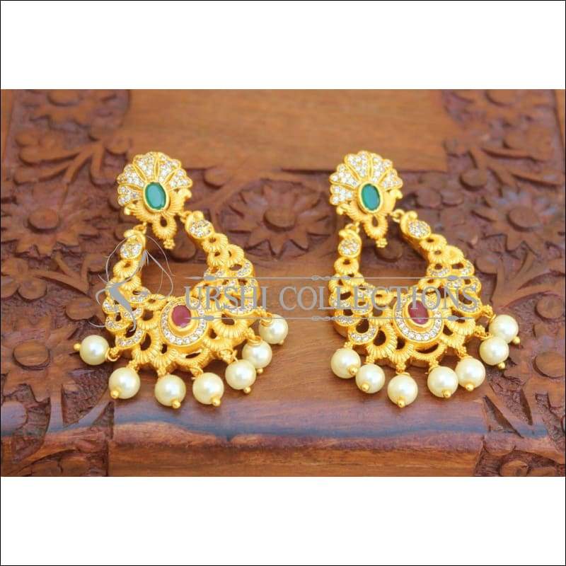 Designer Matte Earrings - Earrings