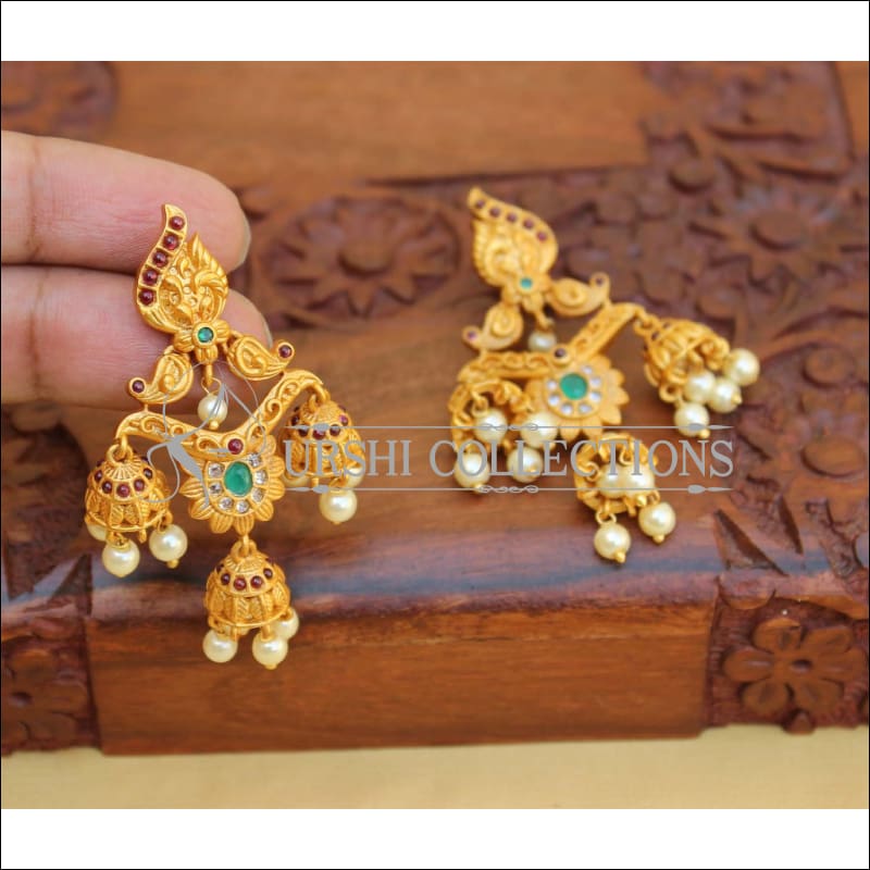 DESIGNER MATTE FINISH EARRINGS UC-NEW 2832 - Earrings