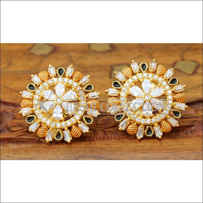 Designer Matte Finish Earrings UC-NEW1332 - White - Earrings