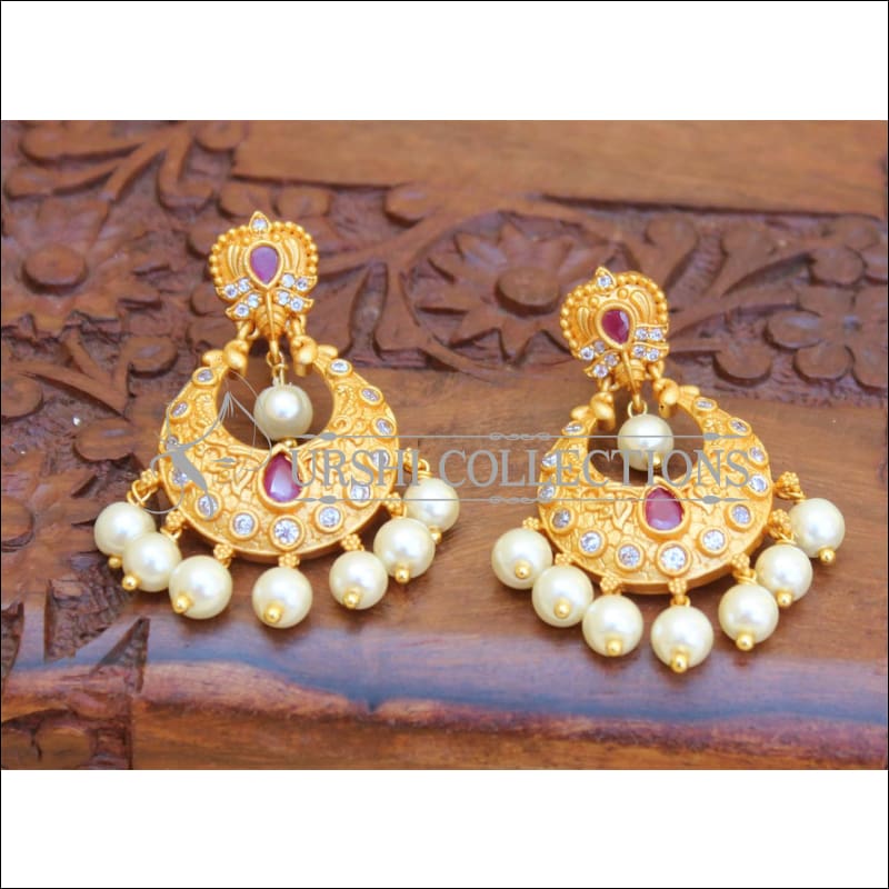 DESIGNER MATTE FINISH EARRINGS UC-NEW3154 - Earrings