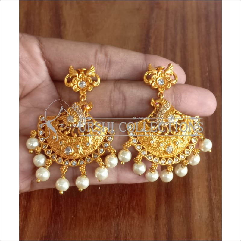 DESIGNER MATTE FINISH EARRINGS UTV1186 - Earrings