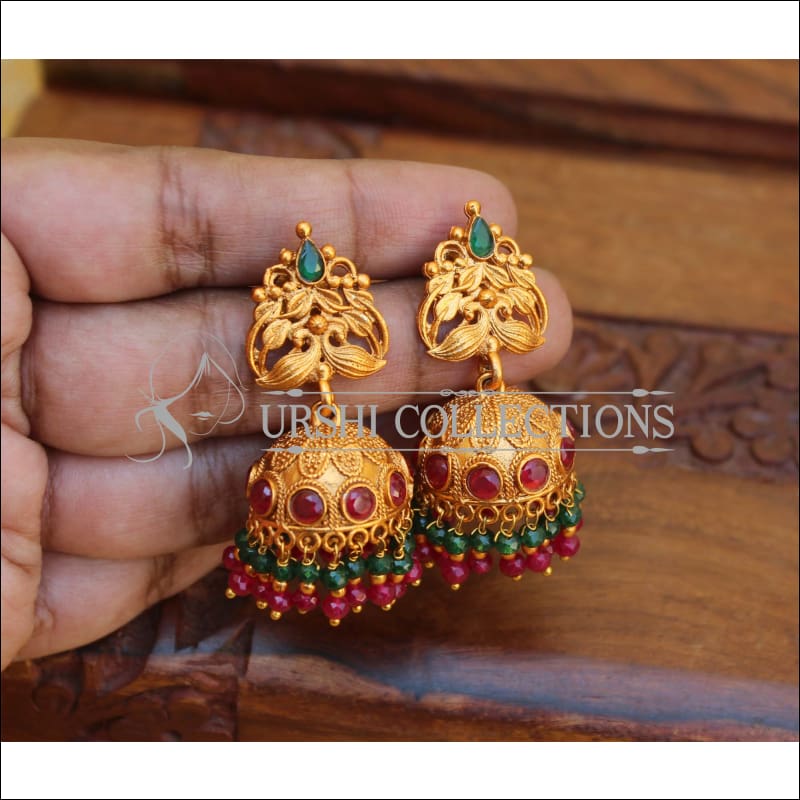 DESIGNER MATTE FINISH EARRINGS UTV772 - Earrings