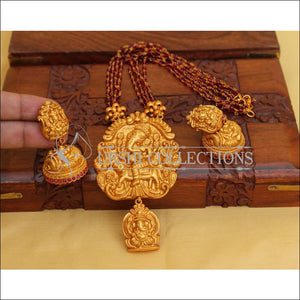 Designer Matte Finish Ganesha Necklace Set UC-NEW2648 - Necklace Set