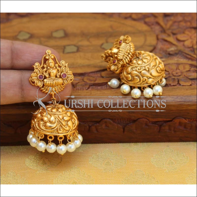 Designer Matte Finish Lakshmi Earrings Set UC-NEW2223 - Earrings