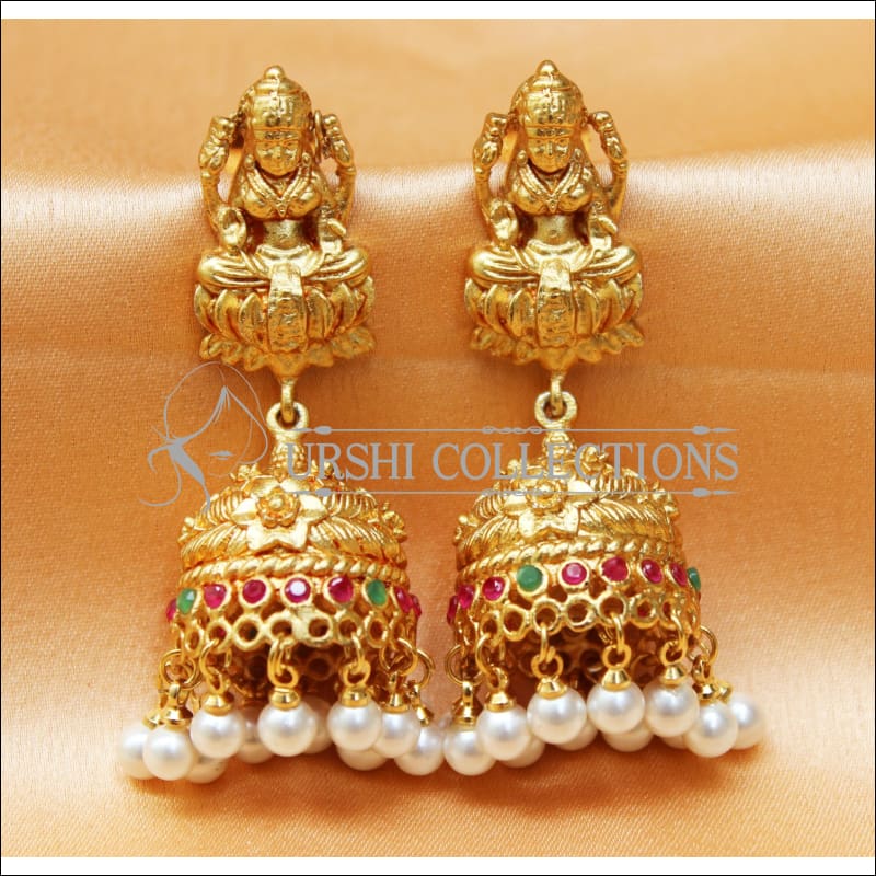 Designer Matte Finish Lakshmi Earrings Set UC-NEW2287 - Earrings