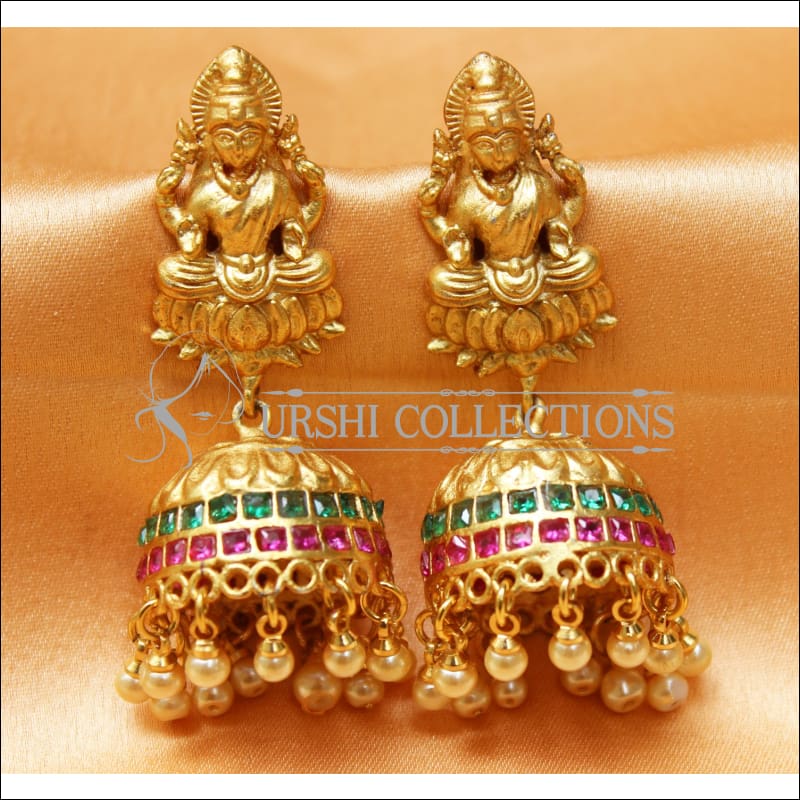 Designer Matte Finish Lakshmi Earrings Set UC-NEW2288 - Multy - Earrings