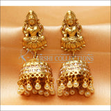 Designer Matte Finish Lakshmi Earrings Set UC-NEW2288 - Yellow Diamond - Earrings