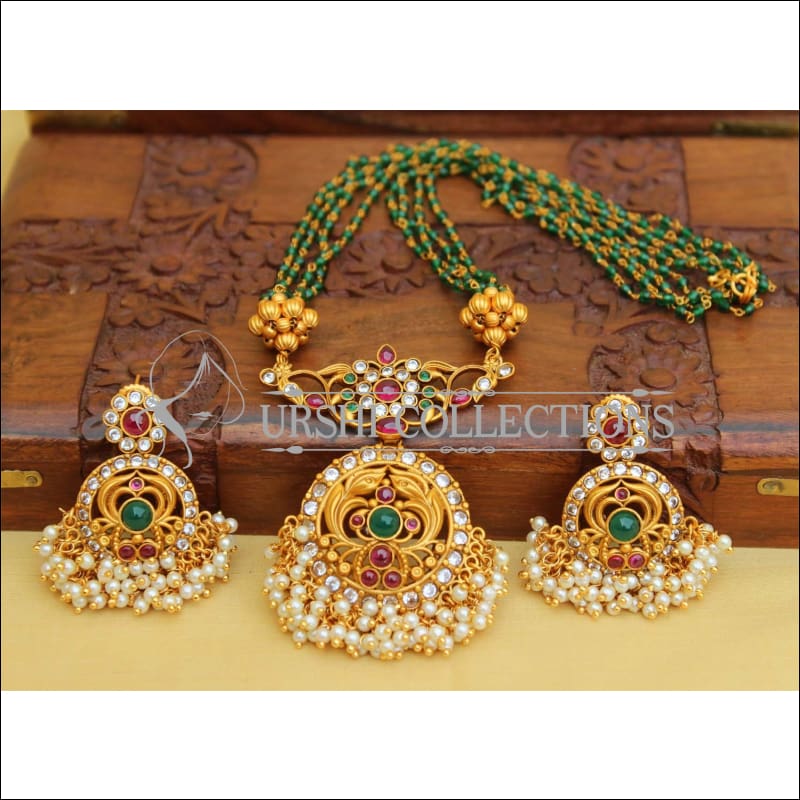 Designer Matte Finish Necklace Set UC-NEW2649 - Necklace Set