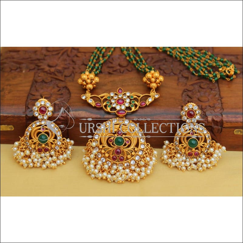 Designer Matte Finish Necklace Set UC-NEW2649 - Necklace Set