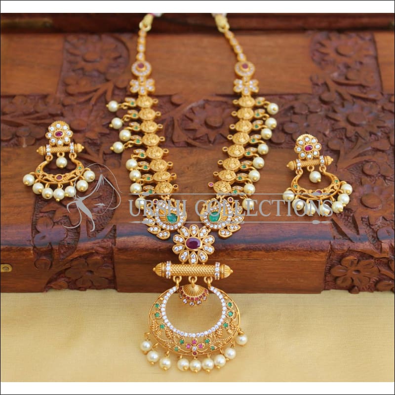 DESIGNER MATTE FINISH NECKLACE SET UC-NEW3014 - Necklace Set