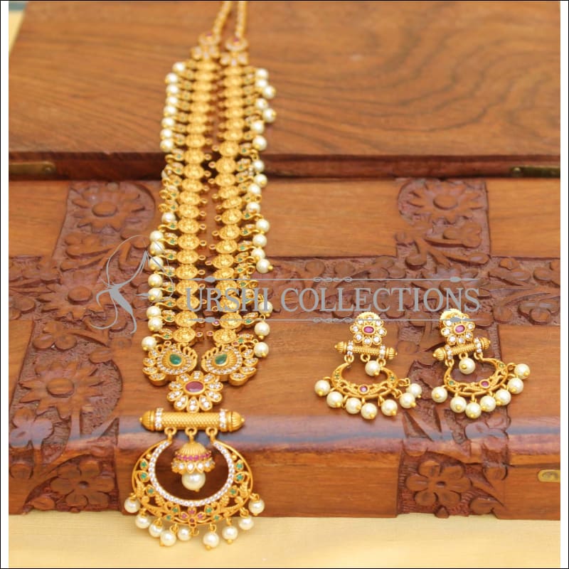 DESIGNER MATTE FINISH NECKLACE SET UC-NEW3015 - Necklace Set