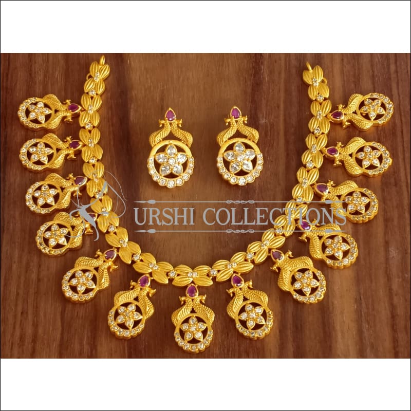 DESIGNER MATTE FINISH NECKLACE SET UTV1173 - Necklace Set