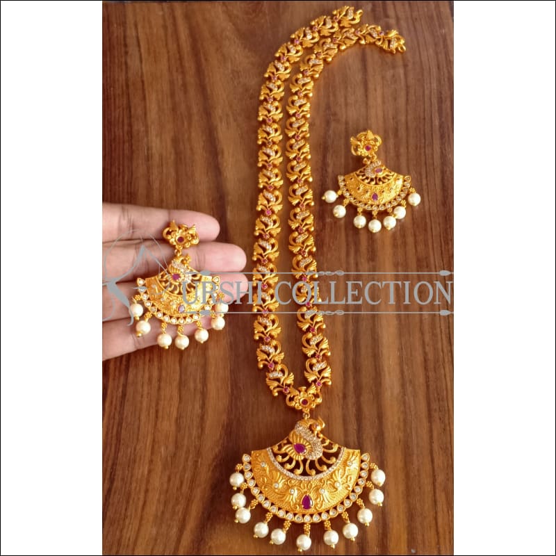 DESIGNER MATTE FINISH NECKLACE SET UTV1185 - Necklace Set