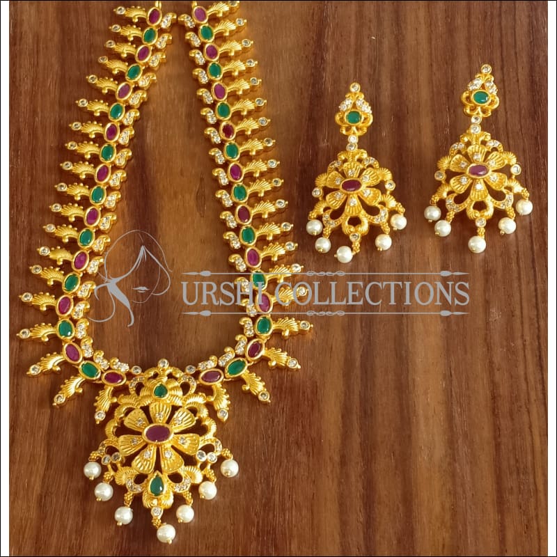 DESIGNER MATTE FINISH NECKLACE SET UTV1193 - Necklace Set