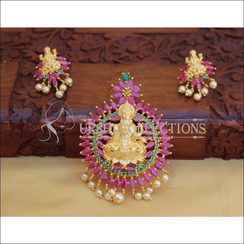 DESIGNER MATTE FINISH TEMPLE PENDANT SET UC-NEW3050 - Pendant Set