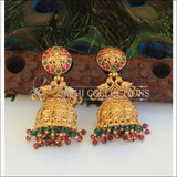 Designer Premium quality Peacock gold plated earrings M460 - MULTY - Earrings