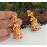 Designer Premium quality Peacock gold plated earrings M470 - Earrings