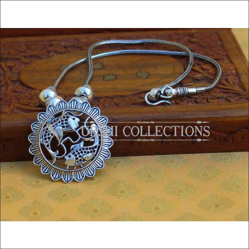 Designer Silver Plated Pendant UC-NEW2081 - Pendant Set