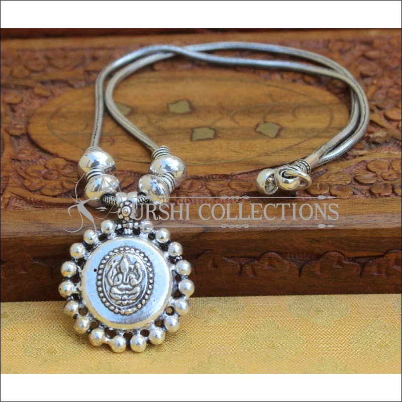 Designer Silver Plated Pendant UC-NEW2086 - Pendant Set