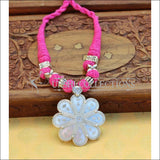 Designer Thread Necklace Set UC-NEW1646 - Pink - Necklace Set