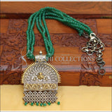 Designer Tuotone Beads Necklace Set UC-NEW2196 - Green - Necklace Set