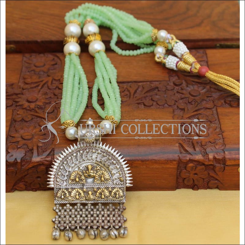 Designer Tuotone Beads Necklace Set UC-NEW2198 - Necklace Set