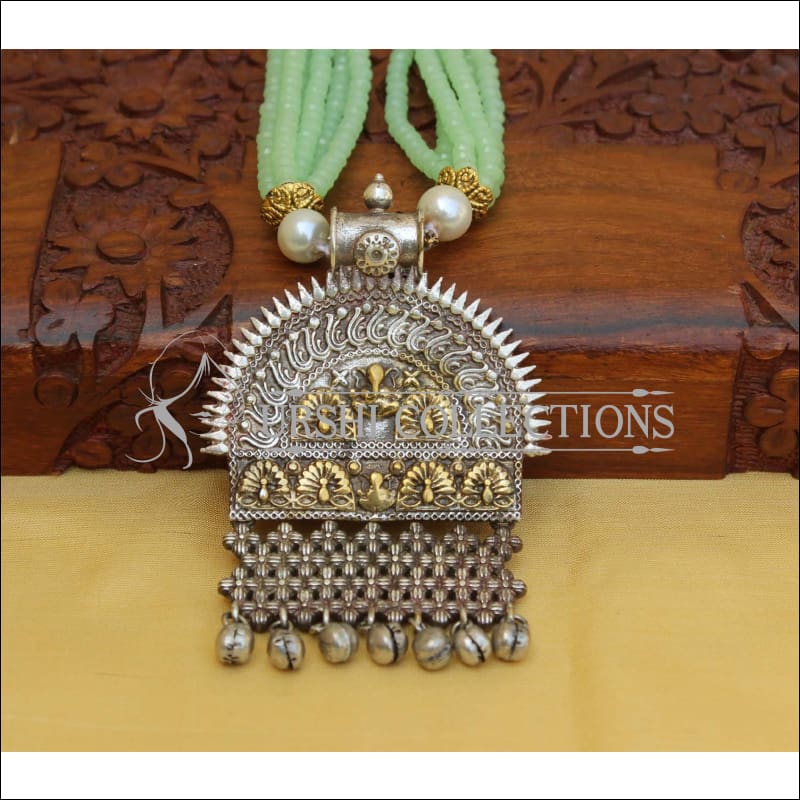 Designer Tuotone Beads Necklace Set UC-NEW2198 - Necklace Set
