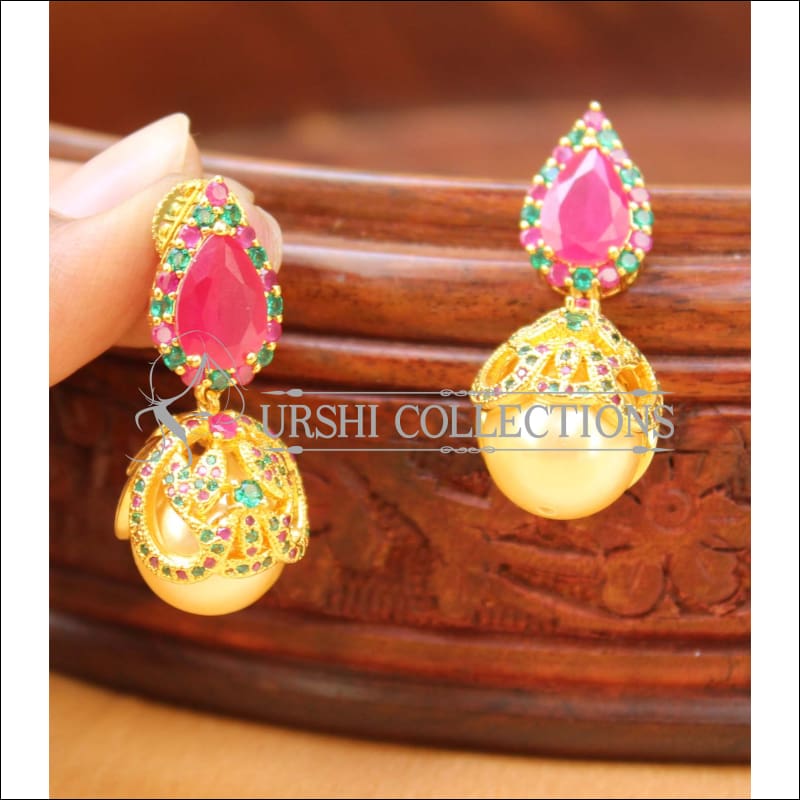 Elegant CZ Earrings Set UC-NEW1433 - Multi - Earrings