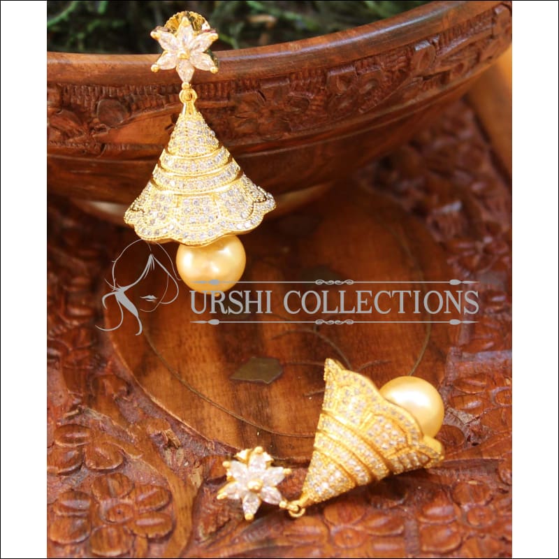 Elegant CZ Earrings Set UC-NEW675 - Earrings