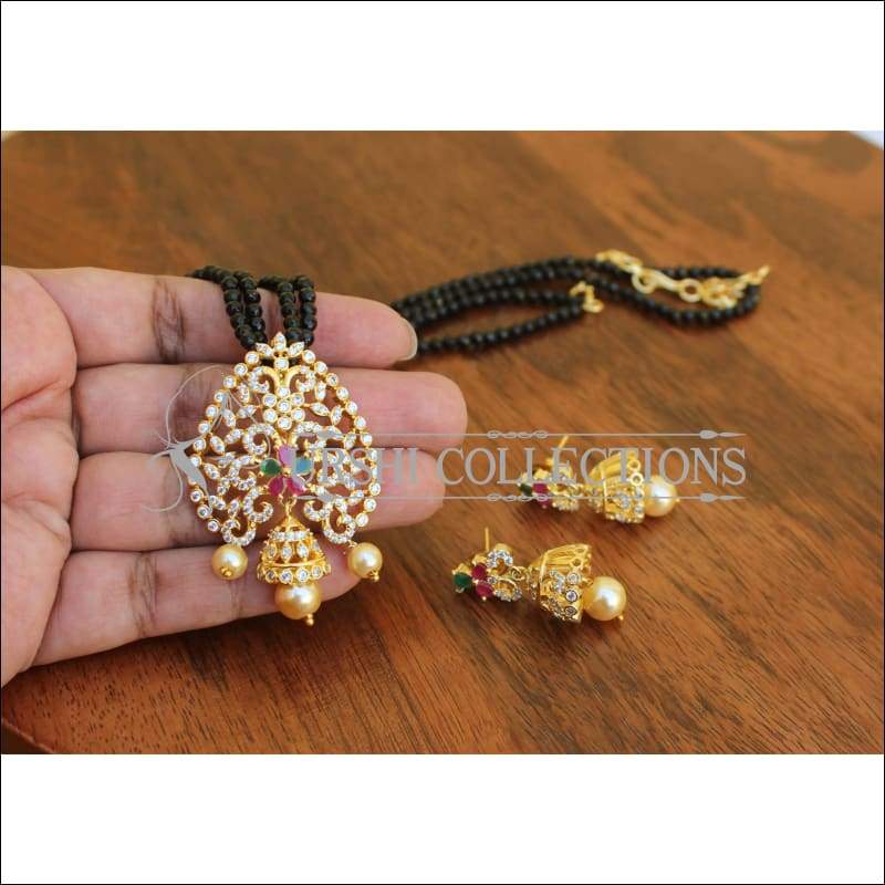 ELEGANT CZ NECKLACE SET UTV282 - Necklace Set