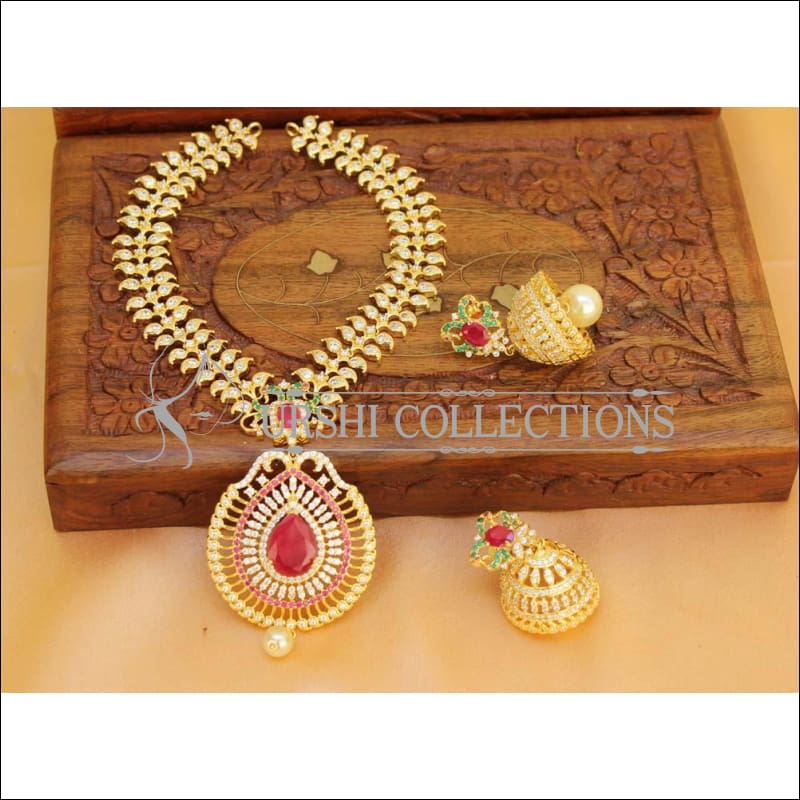 Elegant Designer CZ Necklace Set UC-NEW1449 - Multi - Necklace Set