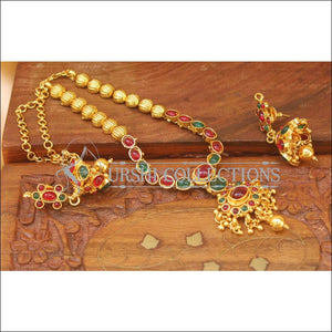 Elegant Designer Gold Plated Necklace Set UC-NEW2065 - Necklace Set