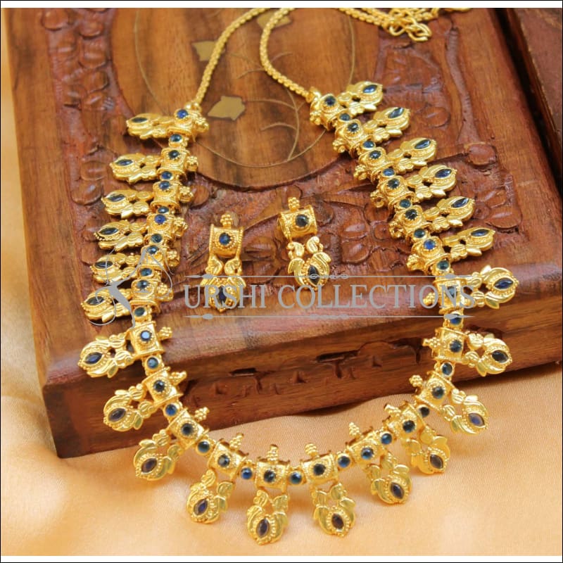 Elegant Designer Necklace Set UC-NEW1458 - Blue - Necklace Set