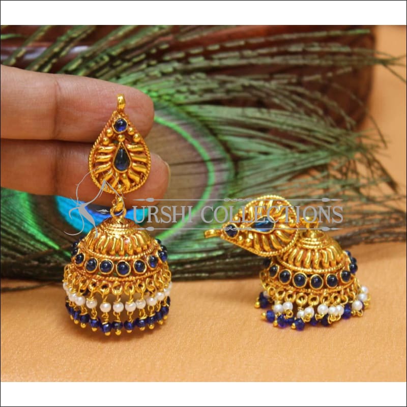 Elegant Geru Polish Earrings Set UC-NEW1110 - Blue - Earrings