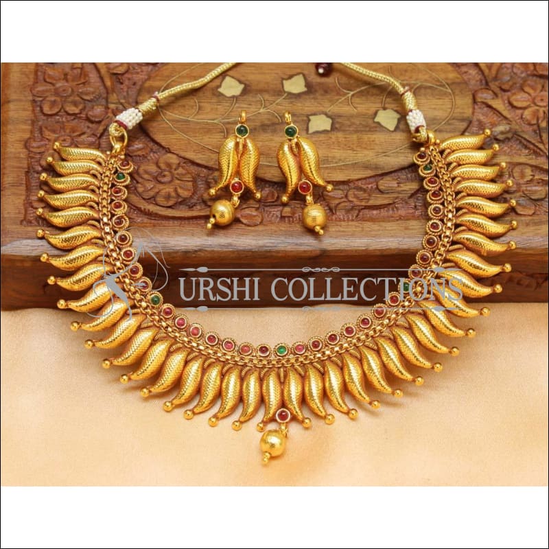 Elegant Geru Polish Mango Necklace Set UC-NEW1257 - Multi - Necklace Set