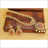 Elegant Gold Plated CZ Necklace Set UC-NEW2731 - Necklace Set