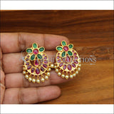 ELEGANT GOLD PLATED KEMPU EARRINGS UTV531 - Earrings