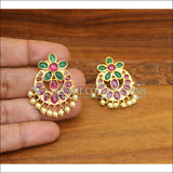 ELEGANT GOLD PLATED KEMPU EARRINGS UTV531 - Earrings