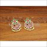 ELEGANT GOLD PLATED KEMPU EARRINGS UTV531 - Earrings