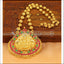 Elegant Gold Plated Kempu Lakshmi Pendant Set UC-NEW1779