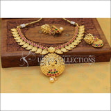 Elegant Gold Plated Lakshmi Necklace Set UC-NEW760 - Multi - Necklace Set