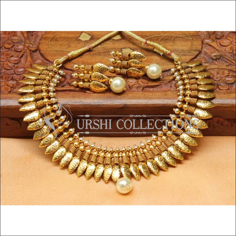 Elegant Gold Plated Mango Necklace Set UC-NEW1615 - Necklace Set