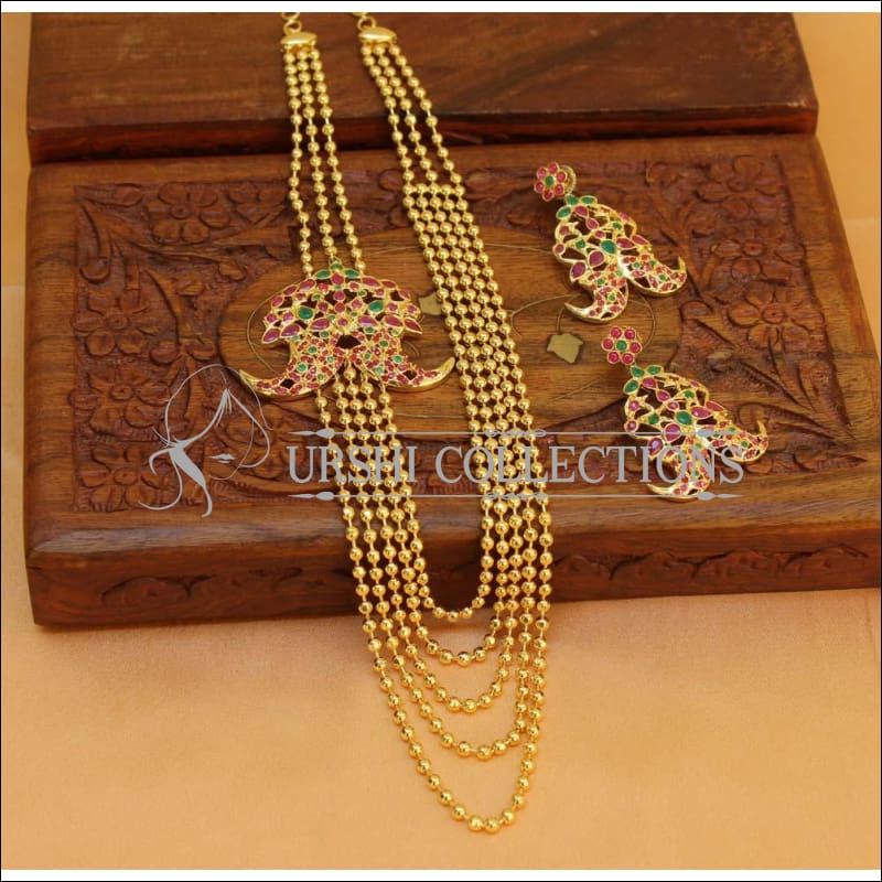 Elegant Gold Plated Necklace Set UC-NEW1125 - Necklace Set