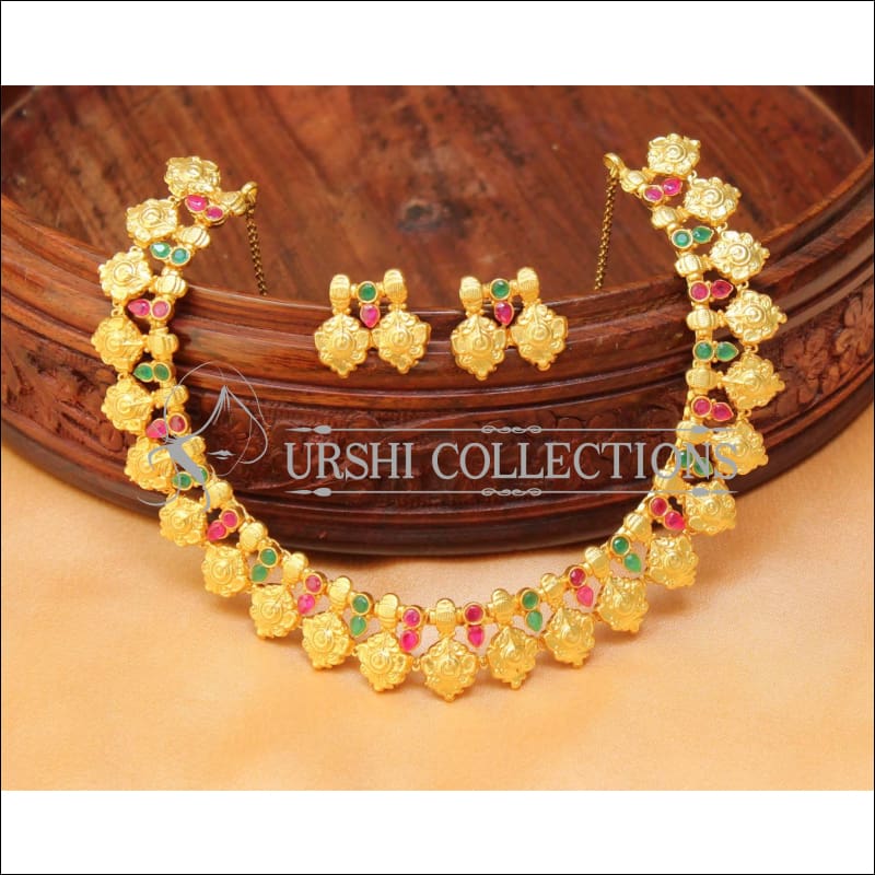 Elegant Gold Plated Necklace Set UC-NEW1472 - Necklace Set