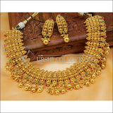 Elegant Gold Plated Necklace Set UC-NEW1479 - Necklace Set