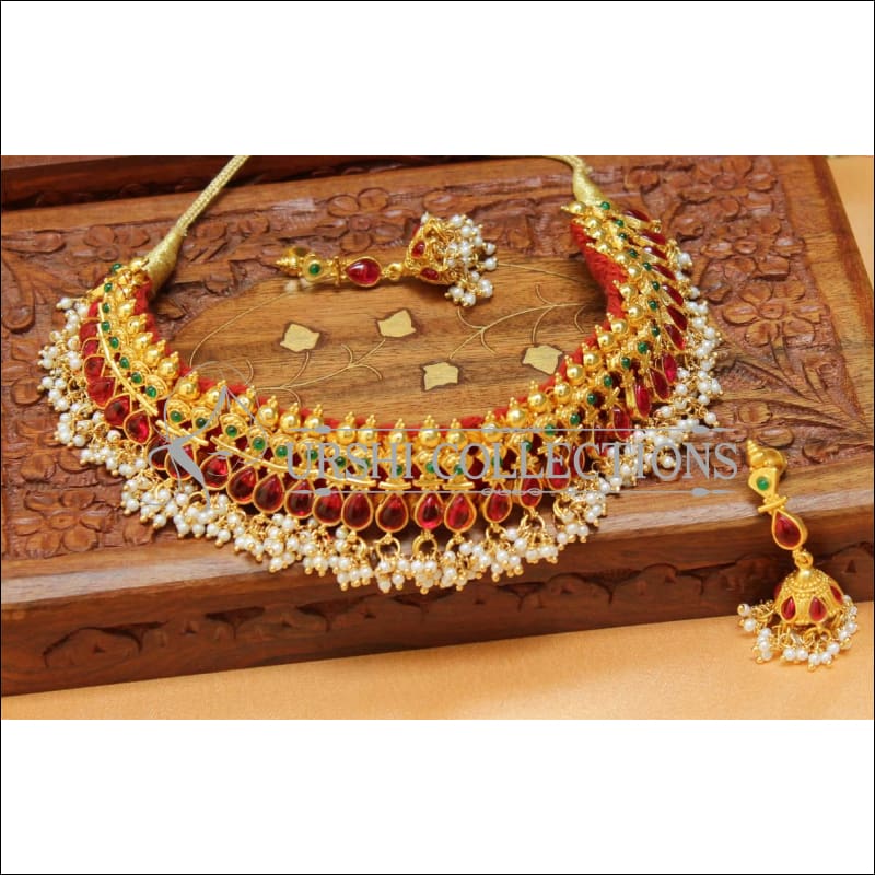 Elegant Gold Plated Necklace Set UC-NEW1480 - Necklace Set