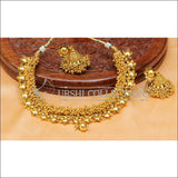Elegant Gold Plated Necklace Set UC-NEW1498 - Gold - Necklace Set